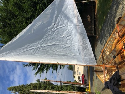  5/25/18 - New sail track is tested out. 