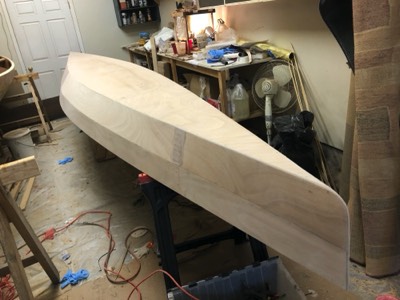  2/20/18 - The hull is sanded smooth. 