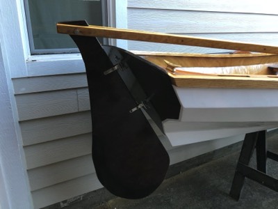  Pygmy Wineglass Wherry - Custom rudder. 