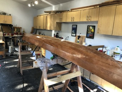  1/29/19 - Two fill coats of epoxy are applied. 