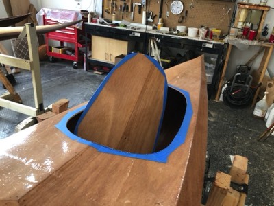  Aft hatch is cut out. 