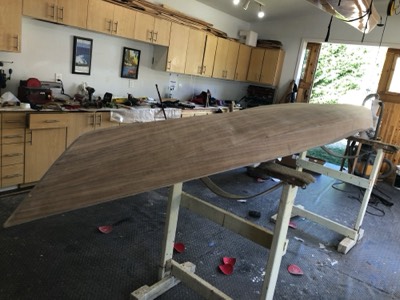  9/1/19 - The hull is sanded smooth. 