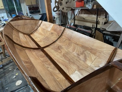  1/31/22 - The inside of the boat is sealed with epoxy. 