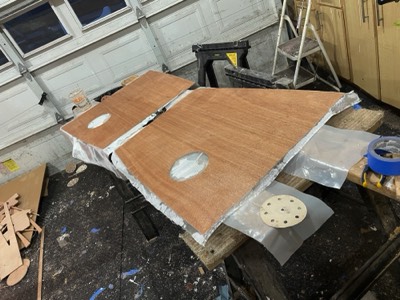  Cockpit decks are fiberglassed. 