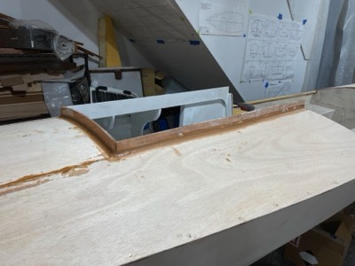  The coaming is filleted with epoxy. 