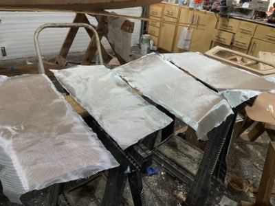  3/7/24 - Aft seat parts are ready for fiberglass. 