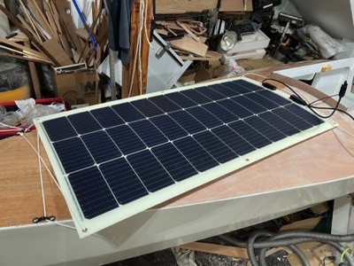  9/25/24 - Solar panel is test fit. 