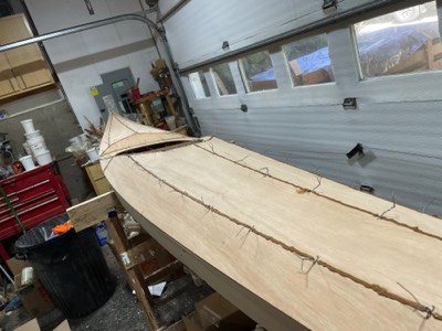  10/1/24 - Deck seams are filled with epoxy. 