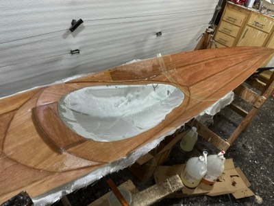  The fiberglass is saturated with epoxy. 