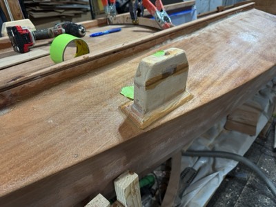  4/3/25 - Attachment points for forward aka are epoxied in place. 