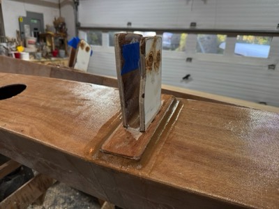  4/14/25 - Aka attachment points are epoxied in place.  