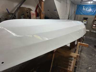  5/12/25 - Several coats of paint have been applied. 