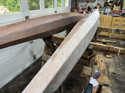  One of the amas is sanded.  