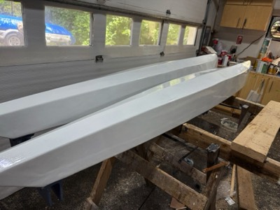  Two more coats of white.  