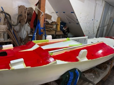  Forward deck red.  