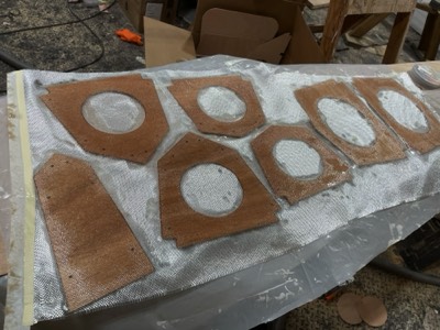  Ama bulkheads are fiberglassed. 