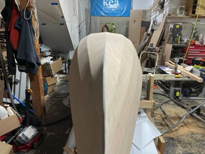  1/13/25 - The hull is sanded smooth. 