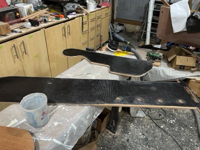  2/5/25 - Carbon fiber is trimmed. 