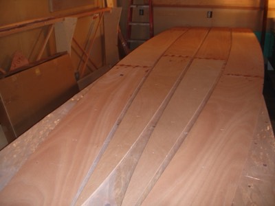  1/23/11 - Panels 1 and 2 are ready to be sanded. 