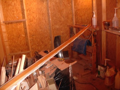  9/29/08 - The wood for the tiller is fiberglassed. 