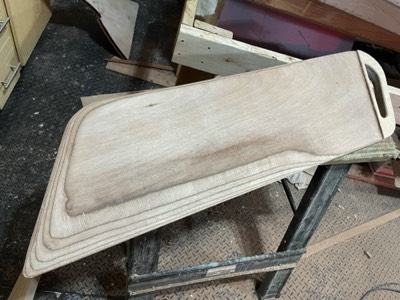  The daggerboard is shaped. 